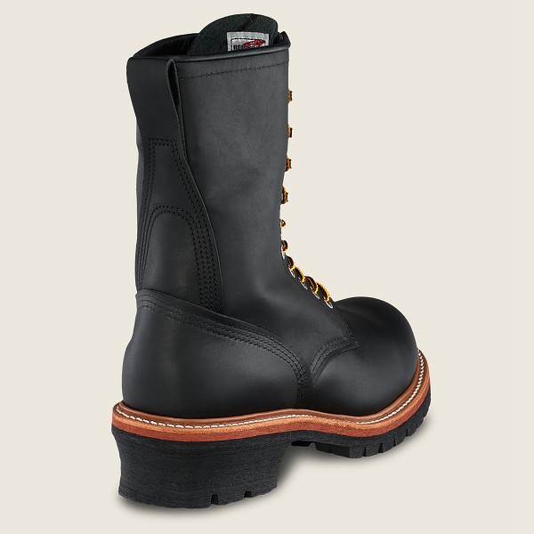 Safety Støvler Herre - Red Wing Loggermax - 9-Inch Toe - Made To Order - Sort - WRINCP-624